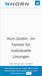 Mobile Screenshot of horngmbh.com